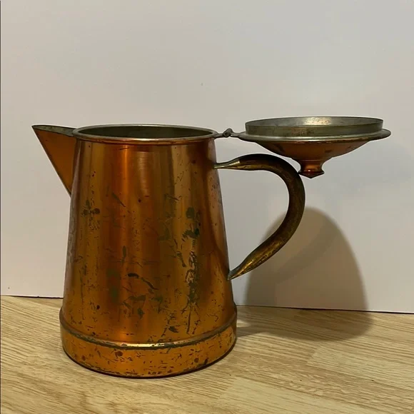 Vintage Copper Coffee Pot - Picture 2 of 5